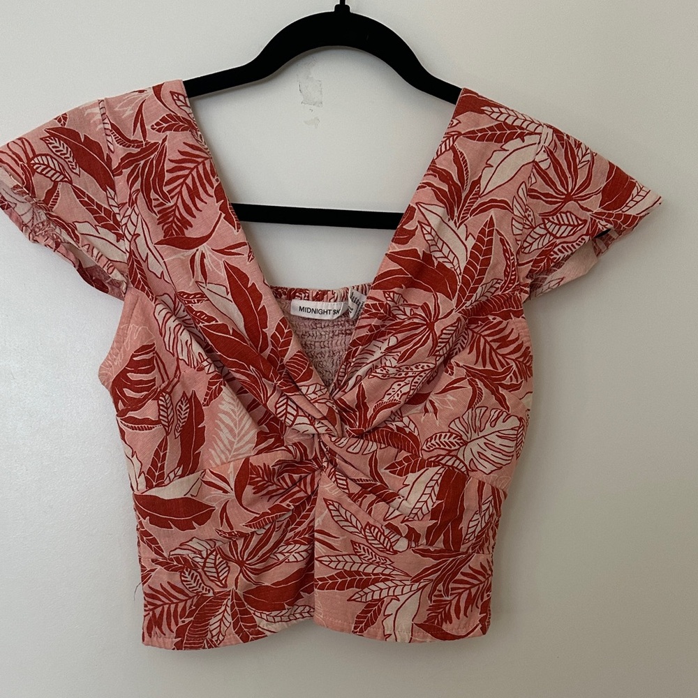 Monki Red Leaf Print Blouse
BOHO